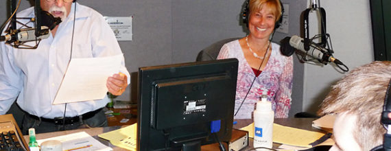 Robin Alexis and Bob Bordonaro in the studio